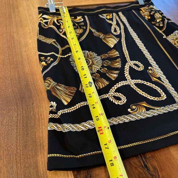 Cache Black and Gold Mini Skirt - Picture 4 of 5